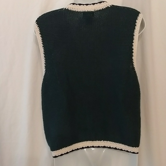 Vintage Rose Embellished Knit Sweater Vest S - Picture 5 of 8